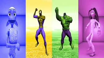 DANCE CHALLENGE spiderman vs hulk vs me kemaste - el taiger ???? Alien Green dance ????