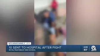 10 people taken to hospital after fight at Royal Palm Beach Community High School