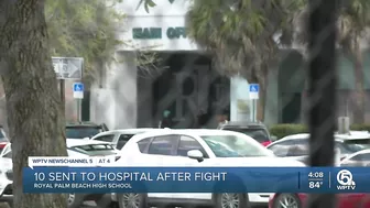 10 people taken to hospital after fight at Royal Palm Beach Community High School