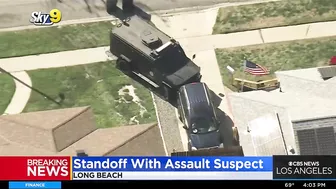 SWAT Standoff With Assault Suspect In Long Beach