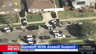 SWAT Standoff With Assault Suspect In Long Beach