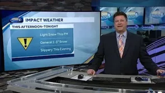 Video: Light snow could lead to slick travel; winter weather advisory in effect