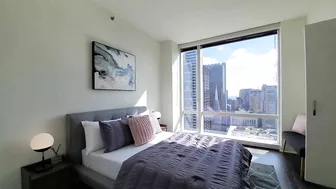 A one-bedroom model #4401 at the Loop's luxury OneEleven tower