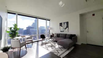 A one-bedroom model #4401 at the Loop's luxury OneEleven tower