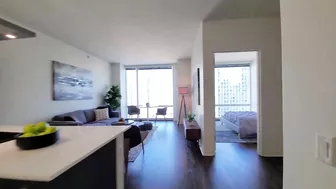 A one-bedroom model #3107 at the Loop's luxury OneEleven tower