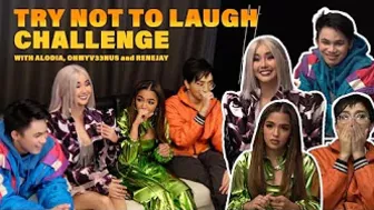 TRY NOT TO LAUGH CHALLENGE WITH ALODIA, RENEJAY, AND OHMYV33NUS || Andrea B.