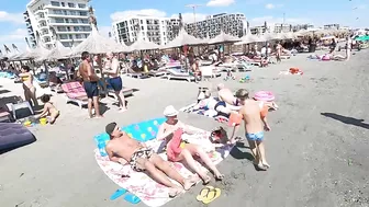 MuzicaPlaja Baraka Beach 4K VIDEO  Sun Summer Party Fun Mamaia Bikini Beach.