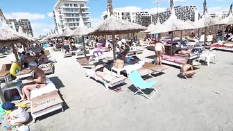 MuzicaPlaja Baraka Beach 4K VIDEO  Sun Summer Party Fun Mamaia Bikini Beach.