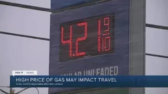 High price of gas may impact travel