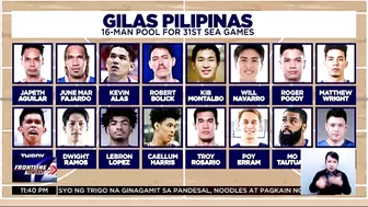 Gilas Pilipinas, may panibagong roster na sasabak sa 31st SEA Games