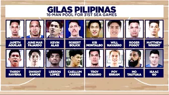 Gilas Pilipinas, may panibagong roster na sasabak sa 31st SEA Games