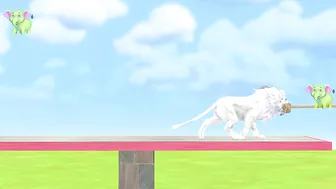 Tug of War Rope Game Lion Vs. The Humans - Animal Revolt Battle Simulator - Squid Game Rope Scene