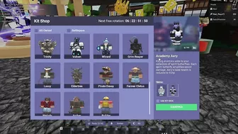 NEW ACADEMY AERY SKIN... (Roblox Bedwars Update)