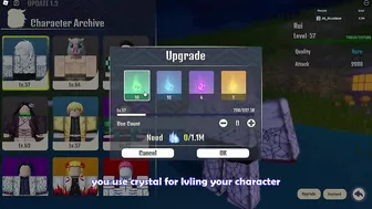 Demon Soul NEW UPDATE Leveling System, Upscale Crystal...Demon Soul Roblox