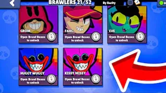 RARE ACCOUNT WITH HUGGY WUGGY & KISSY MISSY IN BRAWL STARS!????????(concept)