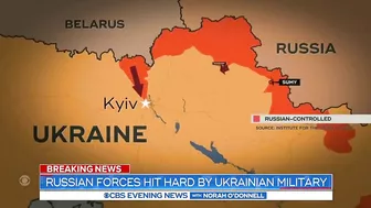 Russian forces hit hard by Ukrainian military