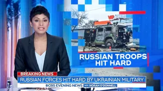 Russian forces hit hard by Ukrainian military