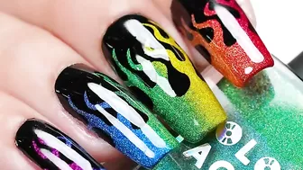 ????✨RAINBOW NAILS POLISH ✨???? Nails Art Compilation