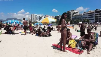 ???????? Summer in Rio de Janeiro - Brazil ☀️????️ Short Ipanema Beach Walk 4K