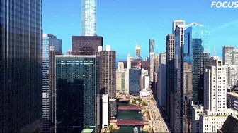 4K Drone | CHICAGO, Illinois Travel Time Lapse: Night Downtown,USA ???????? , Navy Pier / Cloud Gate