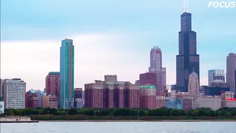 4K Drone | CHICAGO, Illinois Travel Time Lapse: Night Downtown,USA ???????? , Navy Pier / Cloud Gate