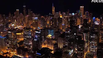 4K Drone | CHICAGO, Illinois Travel Time Lapse: Night Downtown,USA ???????? , Navy Pier / Cloud Gate