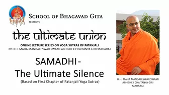 The Ultimate Union - Online Lectures on Patanjali Yoga Sutra