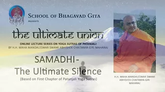 The Ultimate Union - Online Lectures on Patanjali Yoga Sutra