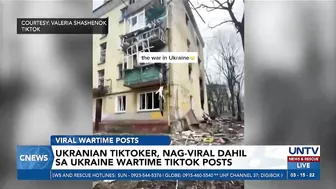 Ukranian TikToker, nag-viral dahil sa Ukraine wartime TikTok posts