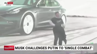 Elon Musk challenges Vladimir Putin to 'single combat'