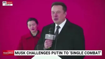 Elon Musk challenges Vladimir Putin to 'single combat'