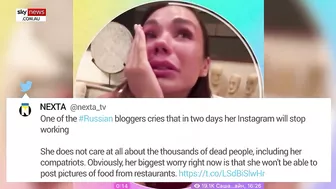 Russian influencers break down in tears after getting banned on Instagram