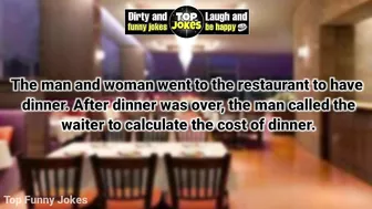 Funny Dirty Joke - The woman sleeps with the waiter