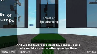 Roblox FE2 Towers - Tower Of Speedrunning