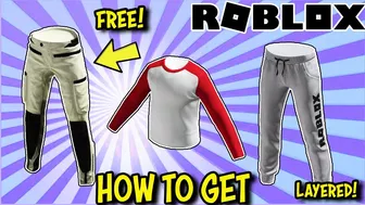 MORE *FREE* LAYERED CLOTHING TODAY IN ROBLOX - Sweat Pants, Leather Pants, Baseball Shirt