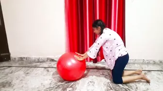 Swiss  Ball Stretching Exercises ||Yoga Ball Exercises ||