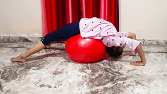 Swiss  Ball Stretching Exercises ||Yoga Ball Exercises ||