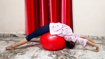 Swiss  Ball Stretching Exercises ||Yoga Ball Exercises ||