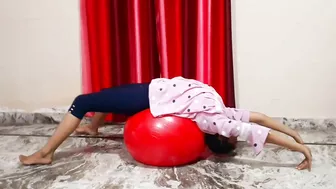 Swiss  Ball Stretching Exercises ||Yoga Ball Exercises ||