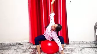 Swiss  Ball Stretching Exercises ||Yoga Ball Exercises ||