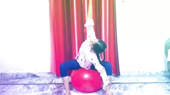 Swiss  Ball Stretching Exercises ||Yoga Ball Exercises ||