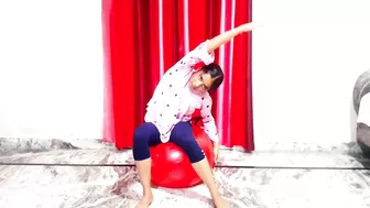 Swiss  Ball Stretching Exercises ||Yoga Ball Exercises ||