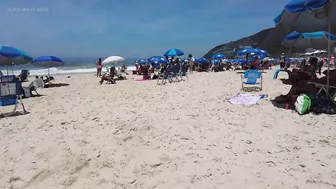 ???????? Summer in Rio de Janeiro - Brazil ☀️????️ Short Leblon Beach Walk 4K