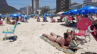 ???????? Summer in Rio de Janeiro - Brazil ☀️????️ Short Leblon Beach Walk 4K