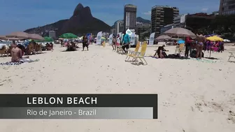 ???????? Summer in Rio de Janeiro - Brazil ☀️????️ Short Leblon Beach Walk 4K