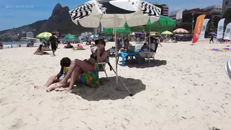 ???????? Summer in Rio de Janeiro - Brazil ☀️????️ Short Leblon Beach Walk 4K