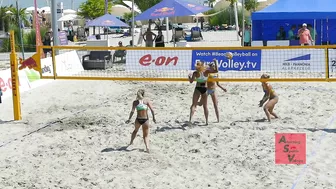 Beach Volleyball Mad Rally Amazing Drop Slow Motion