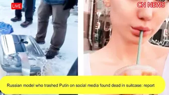 Russian model who slammed Putin found dead in suitcase