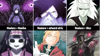 Madara Against Other Anime Characters