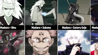 Madara Against Other Anime Characters